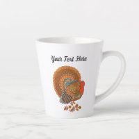 Mannelijke Turkse staart Spreiding herfst gekleurd