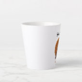 Mannelijke Turkse staart Spreiding herfst gekleurd Latte Mok (Voorkant)