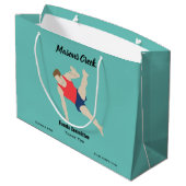 Mannelijke turner groot cadeauzakje (Achterkant Gekanteld)