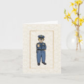 Mannelijke U.S. Border Patrol Agent Wenskaart Kaart (Gele Bloem)