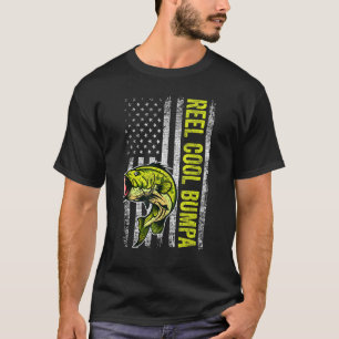 Mannelijke Vaderdag Reel Cool Bumpa Vis Amerikaan T-shirt