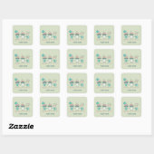 Mannelijke Verpleegkundige Grappige Gezondheidszor Vierkante Sticker (Vel)