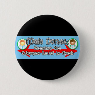 Mannelijke verpleegkundigen: ronde button 5,7 cm