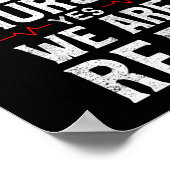 Mannelijke verpleegster Ja, we zijn echt grappig. Poster (Hoek)