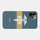 Mannelijke verpleegster RN Gezondalthcare Blue Gol Case-Mate iPhone Case (Achterkant (horizontaal))