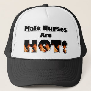 Mannelijke verpleegsters zijn warm trucker pet