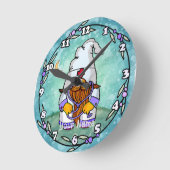 Mannelijke verpleegsterskabouter ronde klok (Hoek)