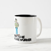 mannelijke verzorger, geboren als mannelijke zorgv tweekleurige koffiemok (Voorkant rechts)