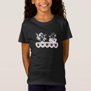 Mannelijke Vrouw Idols Zingen KPop Hearts Music De T-shirt