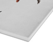 Mannelijke Vrouw Kardinaal op Dogwood Branch Snijplank (Hoek)