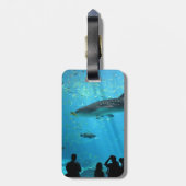 Mannelijke walvishaai bagagelabel (Achterkant verticaal)