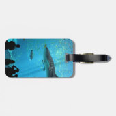 Mannelijke walvishaai bagagelabel (Achterkant horizontaal)