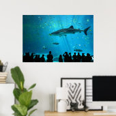 Mannelijke walvishaai in Georgia Aquarium Poster (Thuiskantoor)