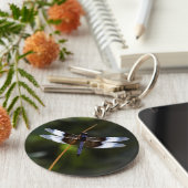 Mannelijke weduwe skimmer Dragonfly Sleutelhanger (Zijkant)