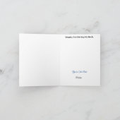 Mannelijke Wenskaart op dag van de chiropractor Kaart (Binnen)