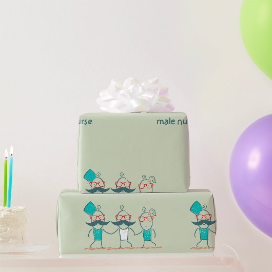 Mannelijke zuster cadeaupapier