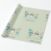 Mannelijke zuster cadeaupapier (Uitgerold)