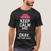 Mannelijke zuster Funny Keep Calm Gift arzt T-shirt (Voorkant)