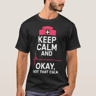 Mannelijke zuster Funny Keep Calm Gift arzt T-shirt