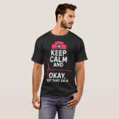 Mannelijke zuster Funny Keep Calm Gift arzt T-shirt (Voorkant volledig)