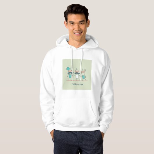 Mannelijke zuster hoodie (Voorkant volledig)