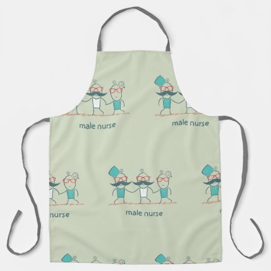 Mannelijke zuster schort (Voorkant)