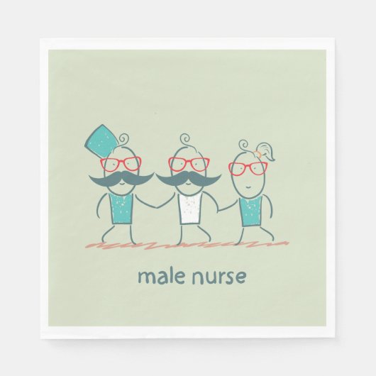Mannelijke zuster servet (Voorkant)