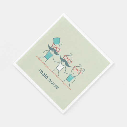 Mannelijke zuster servet (Hoek)