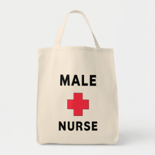Mannelijke zuster tote bag