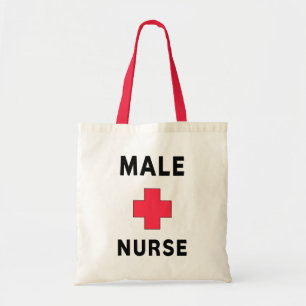 Mannelijke zuster tote bag