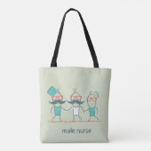 Mannelijke zuster tote bag (Achterkant)