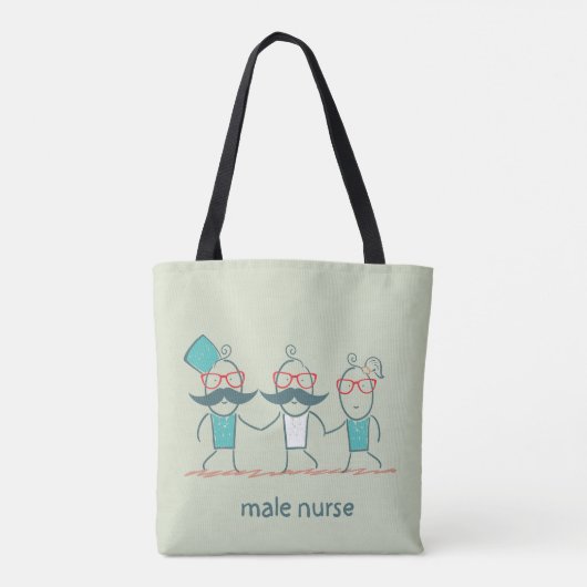 Mannelijke zuster tote bag (Achterkant)