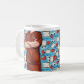 Mannelijke zuster White scrubs persoonlijke koffie Koffiemok (Voorkant links)