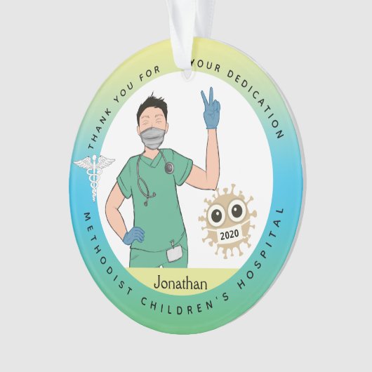 Mannelijke zusters, Ziekenhuiskerst Ornament (voorkant)