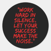 Mannelijkheid ∙ Accepteer de realiteit citaten ∙ W Ronde Sticker (Voorkant)