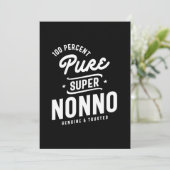 Mannen 100 % zuivere Super Nonno Gift Bedankkaart (Staand voorkant)