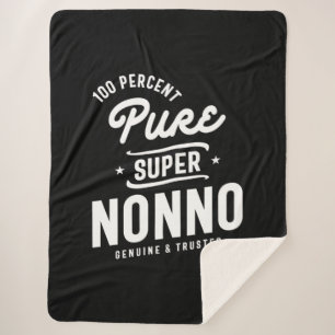 Mannen 100 % zuivere Super Nonno Gift Sherpa Deken