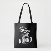 Mannen 100 % zuivere Super Nonno Gift Tote Bag (Voorkant)