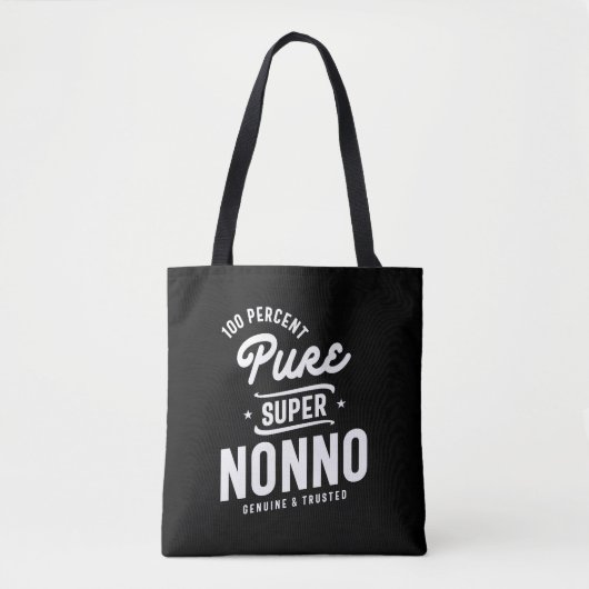 Mannen 100 % zuivere Super Nonno Gift Tote Bag (Voorkant)
