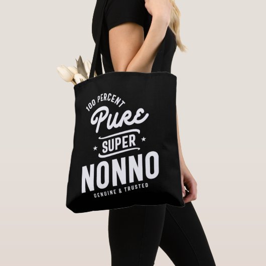 Mannen 100 % zuivere Super Nonno Gift Tote Bag (Dichtbij)
