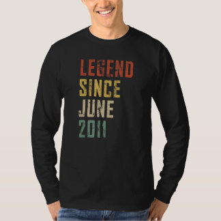 Mannen 11 jaar oude legende sinds juni 2011 11e ge t-shirt