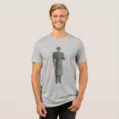 mannen 11 Tri-Blend shirt (Voorkant volledig)