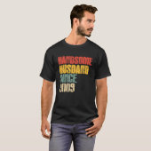 Mannen 14e bruiloft Jubileum voor Him Handsome Hus T-shirt (Voorkant volledig)