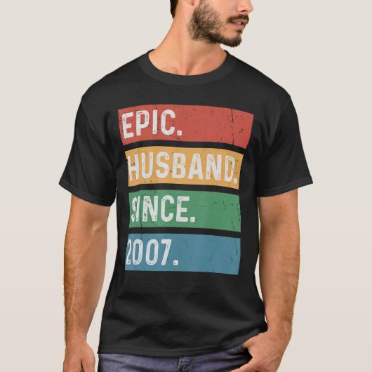 Mannen 16 jaar 16e Jubileum - Epic Husba T-shirt (Voorkant)