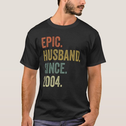 Mannen 18e Jubileum Shirten, epic Husband T-shirt (Voorkant)