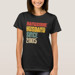 Mannen 18e Jubileum voor Him Handsome Hus T-shirt