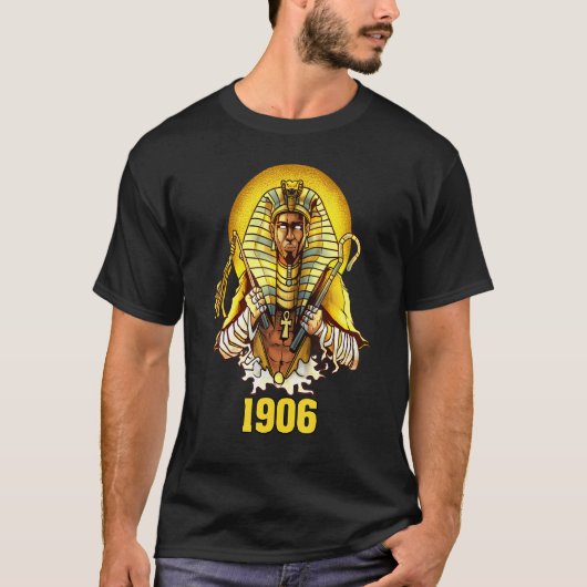 Mannen 1906 Sphinx Alpha Ace Frathood Pharoah T-shirt (Voorkant)