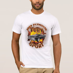 Mannen 1963 Plymouth Fury Sport Shirt. T-shirt