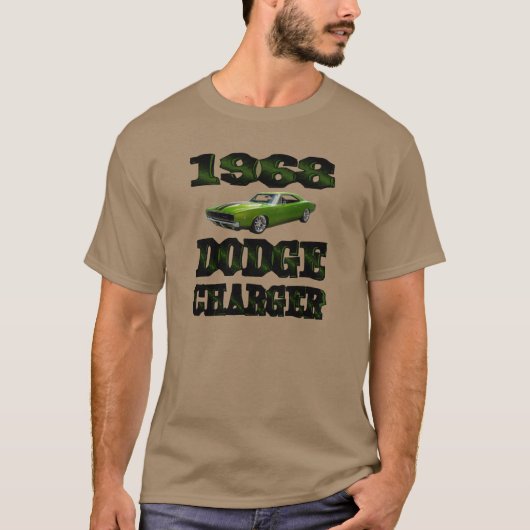 Mannen 1968 Dodge-lader T-shirt (Voorkant)