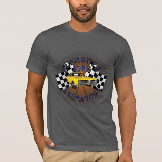 Mannen 1968 Plymouth Barracuda T-shirt (Voorkant)